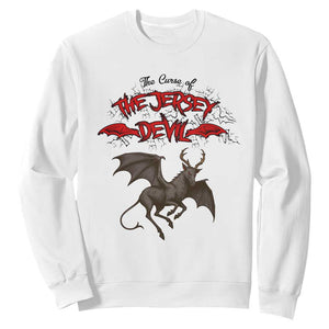 Jersey Devil Sweatshirt The Curse Of The Cryptid Gothic Horror Gift TS12 White Print Your Wear