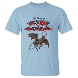 Jersey Devil T Shirt The Curse Of The Cryptid Gothic Horror Gift TS12 Light Blue Print Your Wear