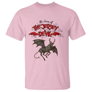 Jersey Devil T Shirt The Curse Of The Cryptid Gothic Horror Gift TS12 Light Pink Print Your Wear