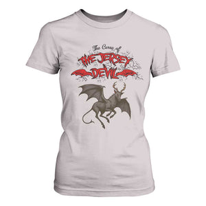 Jersey Devil T Shirt For Women The Curse Of The Cryptid Gothic Horror Gift TS12 Ice Gray Print Your Wear
