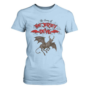 Jersey Devil T Shirt For Women The Curse Of The Cryptid Gothic Horror Gift TS12 Light Blue Print Your Wear