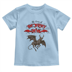 Jersey Devil Toddler T Shirt The Curse Of The Cryptid Gothic Horror Gift TS12 Light Blue Print Your Wear