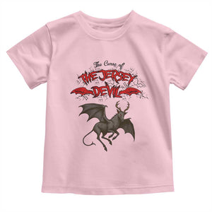 Jersey Devil Toddler T Shirt The Curse Of The Cryptid Gothic Horror Gift TS12 Light Pink Print Your Wear