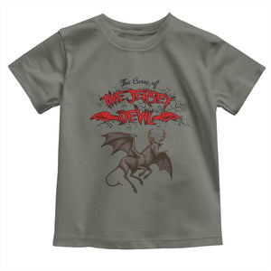 Jersey Devil Toddler T Shirt The Curse Of The Cryptid Gothic Horror Gift TS12 Military Green Print Your Wear