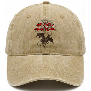 Jersey Devil Washed Cotton Baseball Cap The Curse Of The Cryptid Gothic Horror Gift TS12 Washed Cap Universal Fit Khaki Print Your Wear