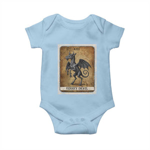 Jersey Devil Baby Onesie Horror Tarot Card Urban Legends Gift TS12 Light Blue Print Your Wear