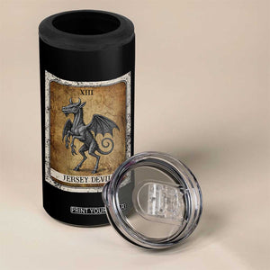 Jersey Devil 4 in 1 Can Cooler Tumbler Horror Tarot Card Urban Legends Gift TS12 Print Your Wear