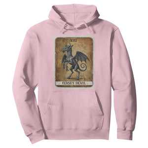 Jersey Devil Hoodie Horror Tarot Card Urban Legends Gift TS12 Light Pink Print Your Wear