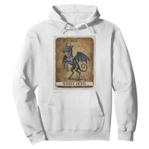 Jersey Devil Hoodie Horror Tarot Card Urban Legends Gift TS12 White Print Your Wear