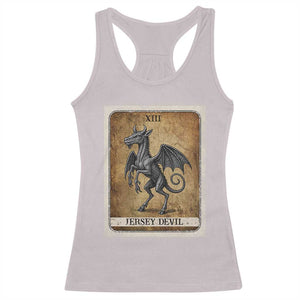 Jersey Devil Racerback Tank Top Horror Tarot Card Urban Legends Gift TS12 Ice Gray Print Your Wear