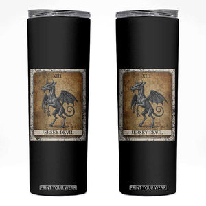 Jersey Devil Skinny Tumbler Horror Tarot Card Urban Legends Gift TS12 Black Print Your Wear