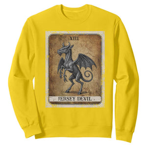 Jersey Devil Sweatshirt Horror Tarot Card Urban Legends Gift TS12 Daisy Print Your Wear