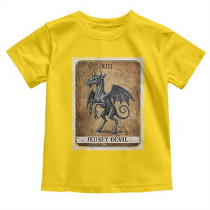 Jersey Devil Toddler T Shirt Horror Tarot Card Urban Legends Gift TS12 Daisy Print Your Wear