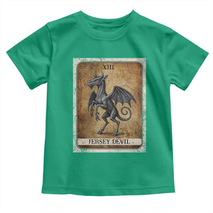 Jersey Devil Toddler T Shirt Horror Tarot Card Urban Legends Gift TS12 Irish Green Print Your Wear