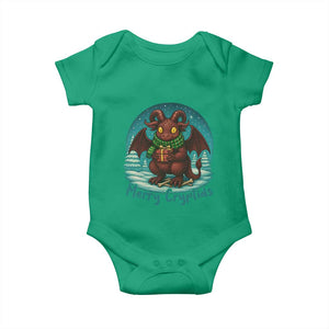 Jersey Devil Baby Onesie Merry Cryptidmas Funny Christmas Gift TS12 Irish Green Print Your Wear