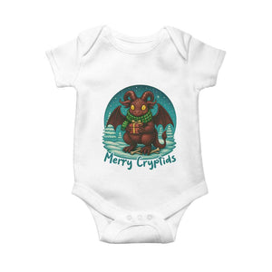 Jersey Devil Baby Onesie Merry Cryptidmas Funny Christmas Gift TS12 White Print Your Wear