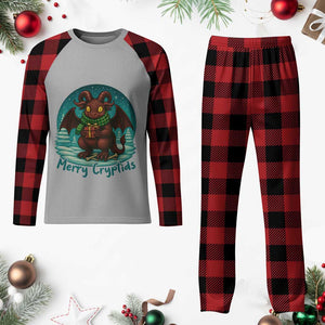 Jersey Devil Plaid Pajama Set Merry Cryptidmas Funny Xmas Gift TS12 Buffalo Plaid Print Your Wear