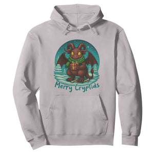 Jersey Devil Hoodie Merry Cryptidmas Funny Christmas Gift TS12 Ice Gray Print Your Wear
