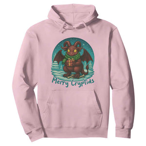 Jersey Devil Hoodie Merry Cryptidmas Funny Christmas Gift TS12 Light Pink Print Your Wear