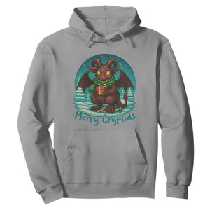 Jersey Devil Hoodie Merry Cryptidmas Funny Christmas Gift TS12 Sport Gray Print Your Wear