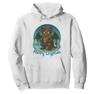 Jersey Devil Hoodie Merry Cryptidmas Funny Christmas Gift TS12 White Print Your Wear