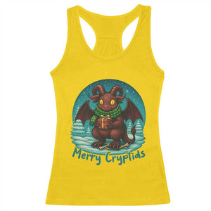 Jersey Devil Racerback Tank Top Merry Cryptidmas Funny Christmas Gift TS12 Daisy Print Your Wear