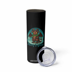 Jersey Devil Skinny Tumbler Merry Cryptidmas Funny Christmas Gift TS12 Print Your Wear