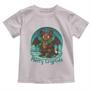 Jersey Devil Toddler T Shirt Merry Cryptidmas Funny Christmas Gift TS12 Ice Gray Print Your Wear
