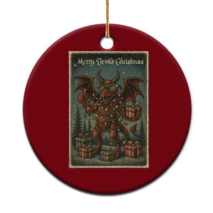 Jersey Devil Merry Devils Xmas Gift Ceramic Ornament TS12 1pc Red Print Your Wear