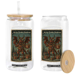 Jersey Devil Merry Devils Christmas Gift Glass Can TS12 Print Your Wear