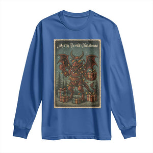 Jersey Devil Merry Devils Christmas Gift Long Sleeve Shirt TS12 Royal Blue Print Your Wear