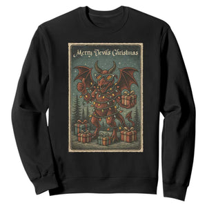 Jersey Devil Merry Devils Christmas Gift Sweatshirt TS12 Black Print Your Wear