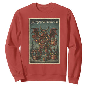 Jersey Devil Merry Devils Christmas Gift Sweatshirt TS12 Red Print Your Wear