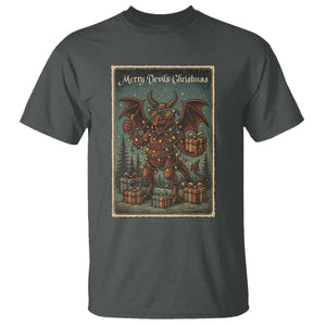 Jersey Devil Merry Devils Christmas Gift T Shirt TS12 Dark Heather Print Your Wear