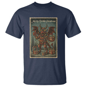 Jersey Devil Merry Devils Christmas Gift T Shirt TS12 Navy Print Your Wear