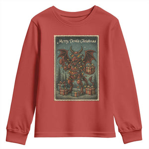 Jersey Devil Merry Devils Christmas Gift Youth Sweatshirt TS12 Red Print Your Wear