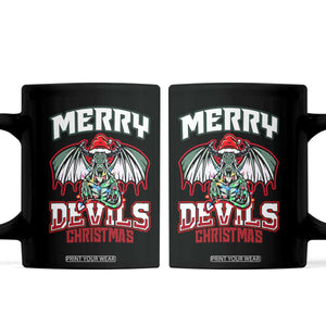 Jersey Devil Coffee Mug Merry Devils Christmas Cryptid Gift TS12 Black Print Your Wear