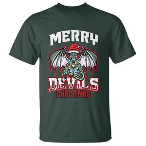 Jersey Devil T Shirt Merry Devils Christmas Cryptid Gift TS12 Dark Forest Green Print Your Wear