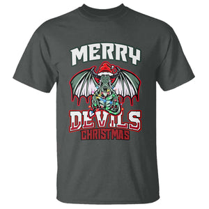 Jersey Devil T Shirt Merry Devils Christmas Cryptid Gift TS12 Dark Heather Print Your Wear