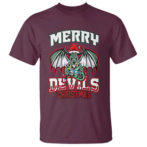 Jersey Devil T Shirt Merry Devils Christmas Cryptid Gift TS12 Maroon Print Your Wear