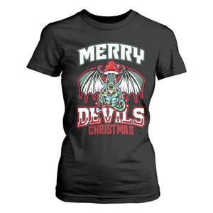Jersey Devil T Shirt For Women Merry Devils Christmas Cryptid Gift TS12 Black Print Your Wear