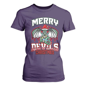Jersey Devil T Shirt For Women Merry Devils Christmas Cryptid Gift TS12 Purple Print Your Wear