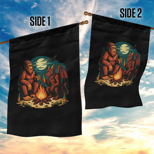 Funny Bigfoot And Jersey Devil Camping Cryptid Gift Garden Flag TS12 Print Your Wear