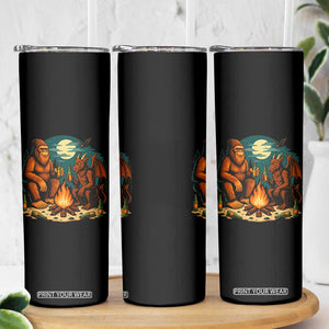 Funny Bigfoot And Jersey Devil Camping Cryptid Gift Skinny Tumbler TS12 Print Your Wear
