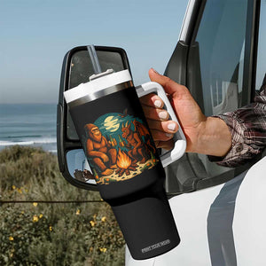 Funny Bigfoot And Jersey Devil Camping Cryptid Gift Tumbler With Handle TS12 Print Your Wear