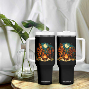 Funny Bigfoot And Jersey Devil Camping Cryptid Gift Tumbler With Handle TS12 Print Your Wear