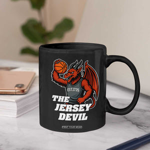 Funny Cryptid Sports Coffee Mug Jersey Devil Playing Basketball TS12 Print Your Wear