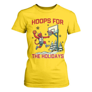 Funny Christmas Basketball Jersey Devil T Shirt For Women Hoops For The Holidays TS12 Daisy Print Your Wear