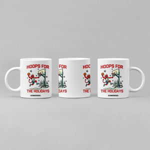 Funny Christmas Basketball Jersey Devil Coffee Mug Hoops For The Holidays TS12 Print Your Wear
