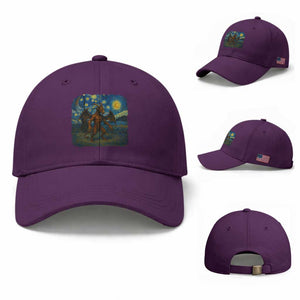 Jersey Devil Starry Night Baseball Cap Van Gogh Cryptid Gift TS12 Baseball Cap Universal Fit Purple Print Your Wear